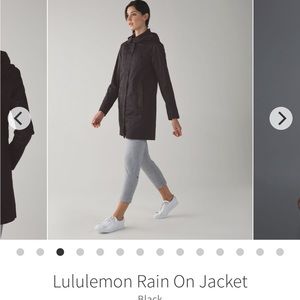 Lululemon Rain On Jacket, Black, Size 6